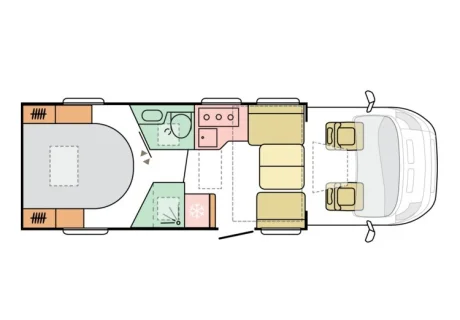 Indeling camper